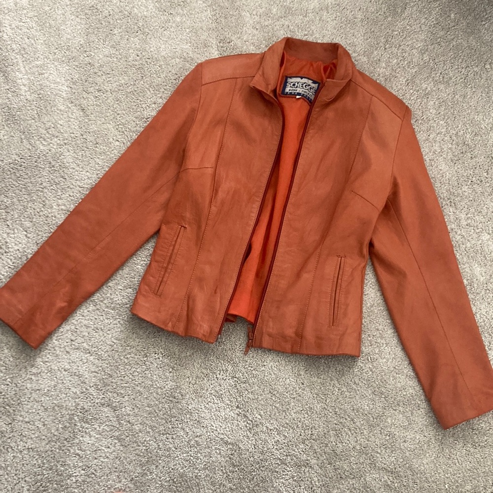 Schegge Leather Jacket Size 40